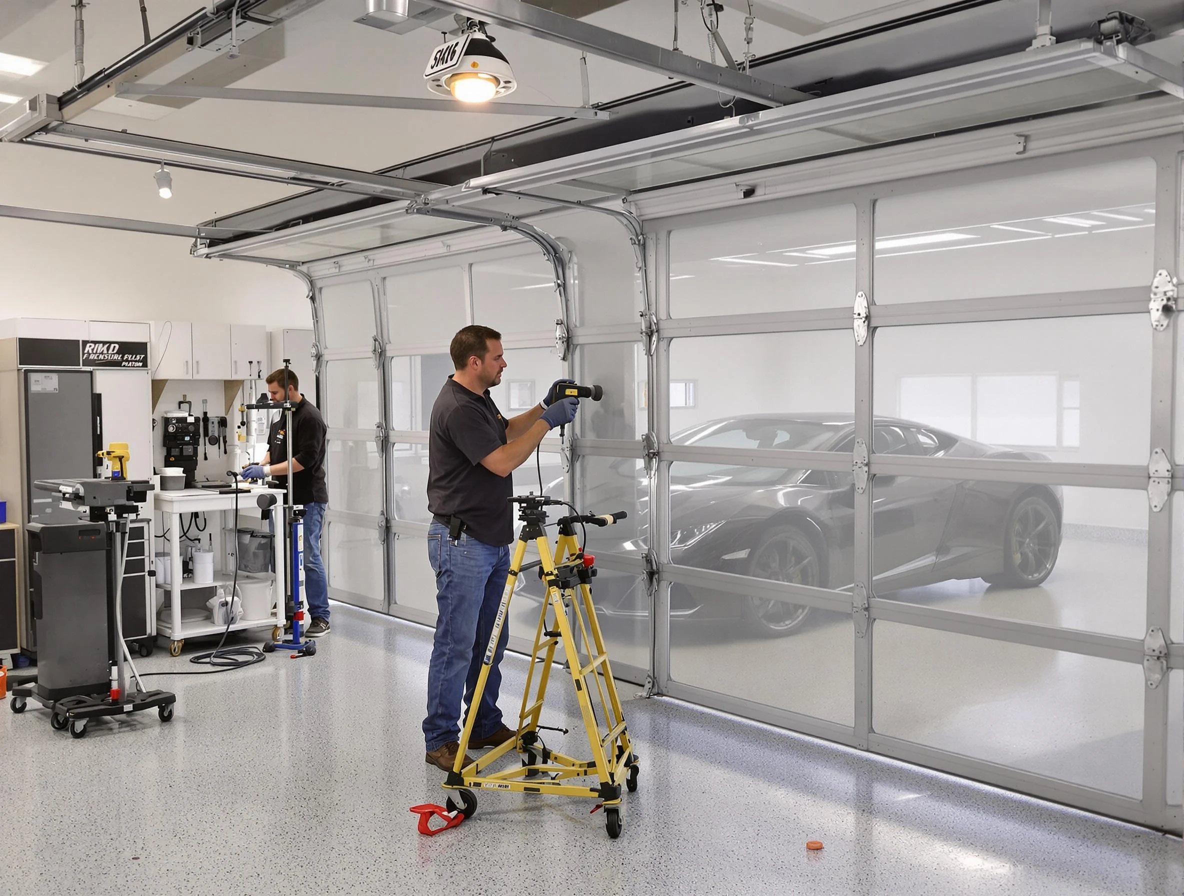 Garage Door Dents Repair in Bedford