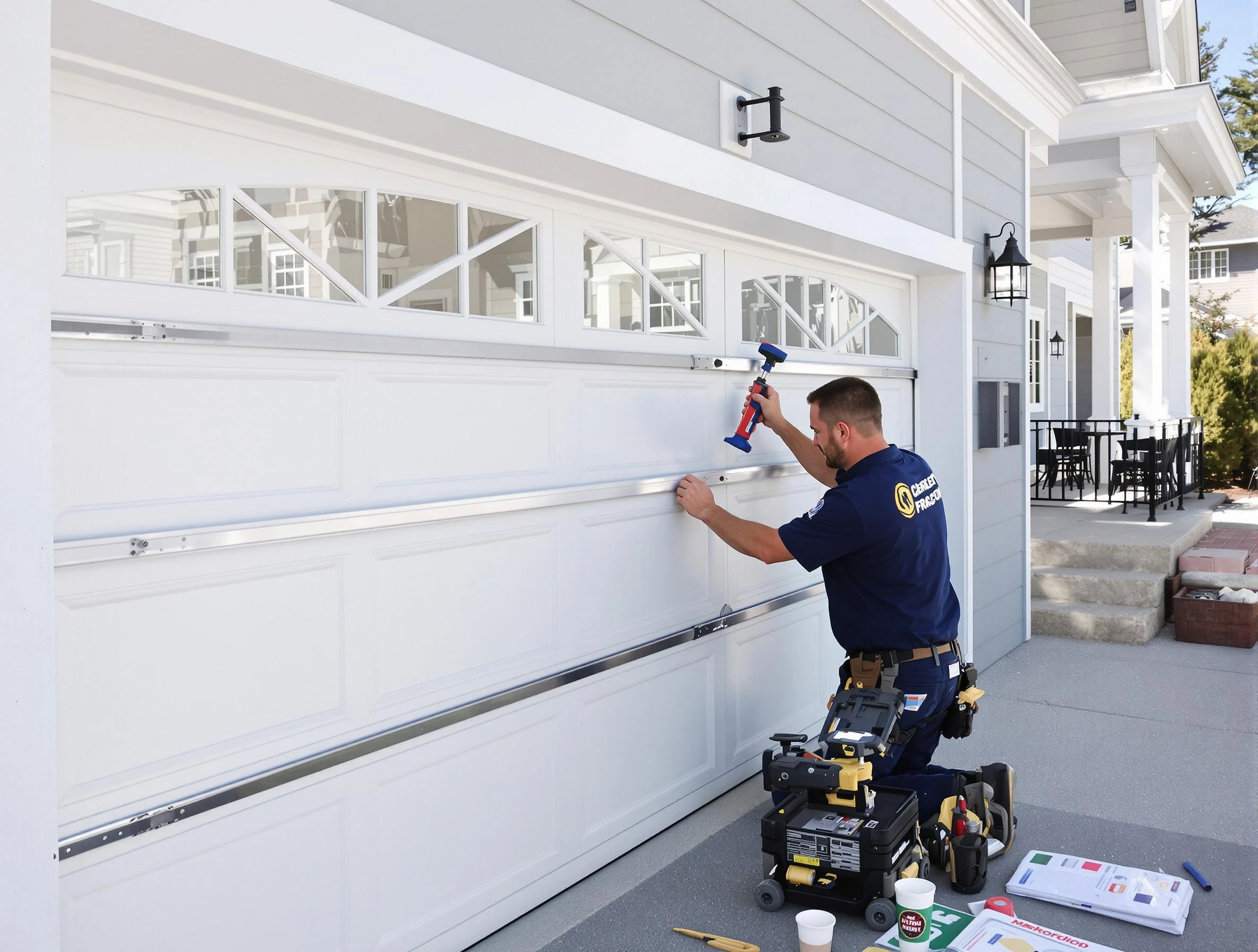 Professional garage door installation by Bedford Garage Door Repair in Bedford